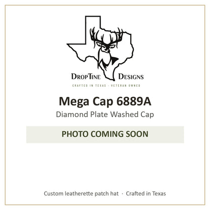 Photo coming soon: Mega Cap 6889A Diamond Plate Washed Cap