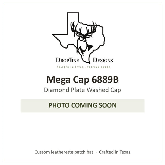 Photo coming soon: Mega Cap 6889B Diamond Plate Washed Cap