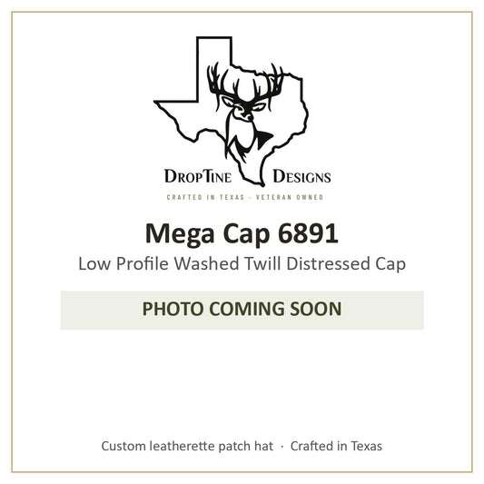 Photo coming soon: Mega Cap 6891 Low Profile Washed Twill Distressed Cap