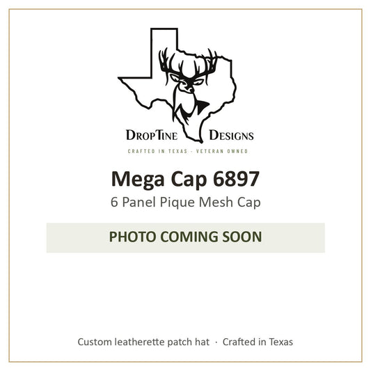 Photo coming soon: Mega Cap 6897 6 Panel Pique Mesh Cap