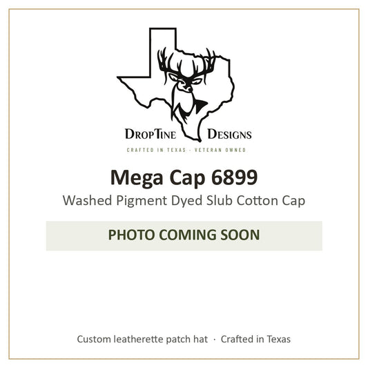 Photo coming soon: Mega Cap 6899 Washed Pigment Dyed Slub Cotton Cap