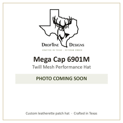 Photo coming soon: Mega Cap 6901M Twill Mesh Performance Hat