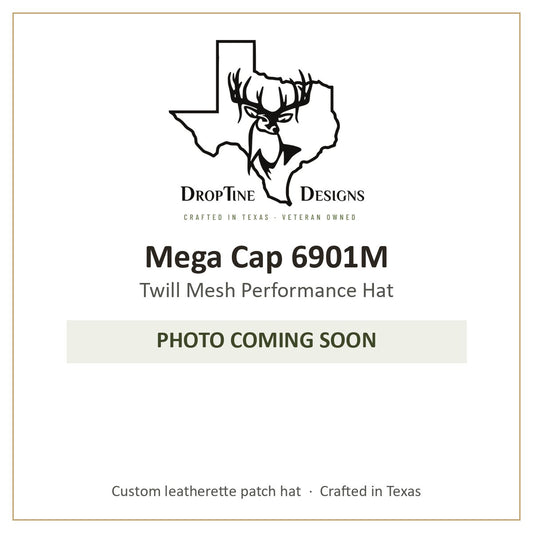 Photo coming soon: Mega Cap 6901M Twill Mesh Performance Hat