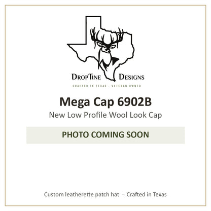 Photo coming soon: Mega Cap 6902B New Low Profile Wool Look Cap