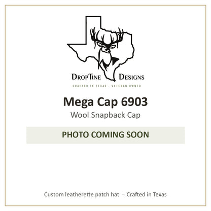 Photo coming soon: Mega Cap 6903 Wool Snapback Cap