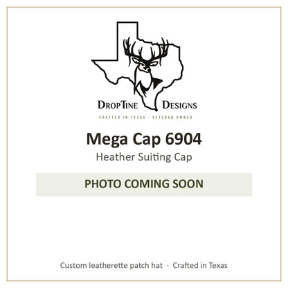 Photo coming soon: Mega Cap 6904 Heather Suiting Cap