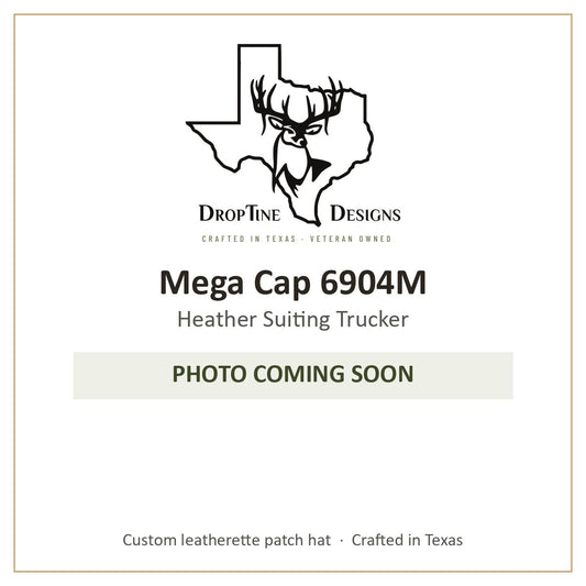Photo coming soon: Mega Cap 6904M Heather Suiting Trucker