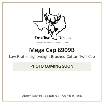 Photo coming soon: Mega Cap 6909B Low Profile Lightweight Brushed Cotton Twill Cap