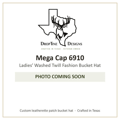 Photo coming soon: Mega Cap 6910 Ladies’ Washed Twill Fashion Bucket Hat