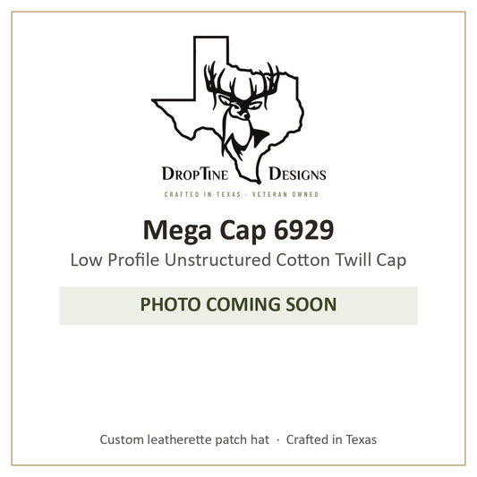 Photo coming soon: Mega Cap 6929 Low Profile Unstructured Cotton Twill Cap