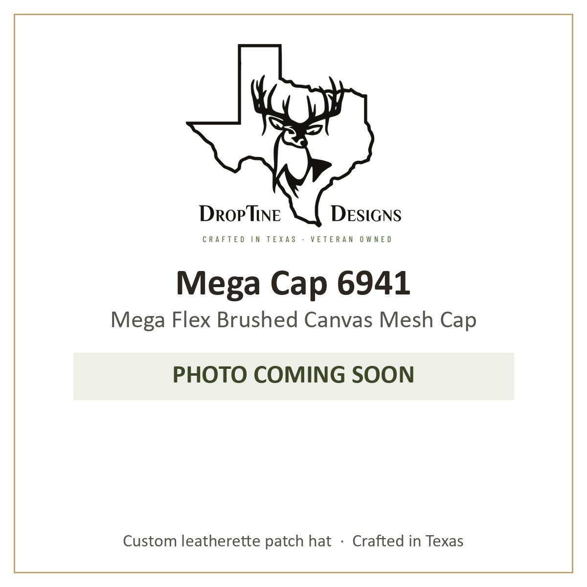 Photo coming soon: Mega Cap 6941 Mega Flex Brushed Canvas Mesh Cap