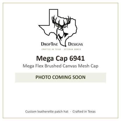 Photo coming soon: Mega Cap 6941 Mega Flex Brushed Canvas Mesh Cap