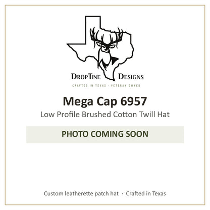 Photo coming soon: Mega Cap 6957 Low Profile Brushed Cotton Twill Hat