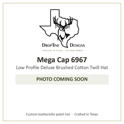 Photo coming soon: Mega Cap 6967 Low Profile Deluxe Brushed Cotton Twill Hat