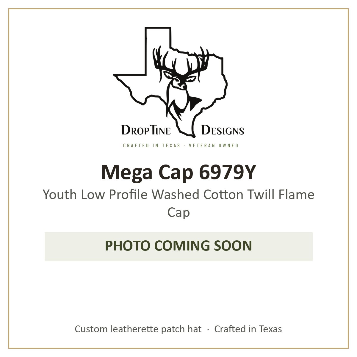 Photo coming soon: Mega Cap 6979Y Youth Low Profile Washed Cotton Twill Flame Cap