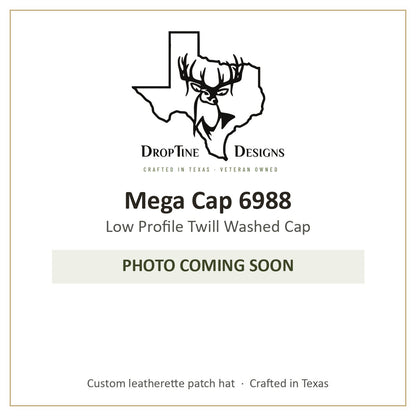 Photo coming soon: Mega Cap 6988 Low Profile Twill Washed Cap