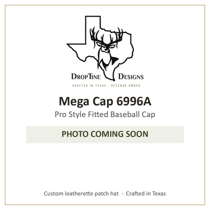 Photo coming soon: Mega Cap 6996A Pro Style Fitted Baseball Cap