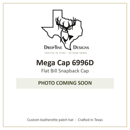Photo coming soon: Mega Cap 6996D Flat Bill Snapback Cap