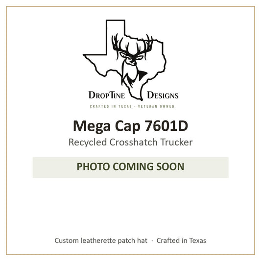 Photo coming soon: Mega Cap 7601D Recycled Crosshatch Trucker