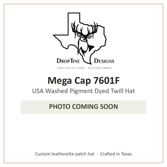Photo coming soon: Mega Cap 7601F USA Washed Pigment Dyed Twill Hat