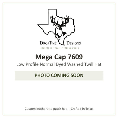 Photo coming soon: Mega Cap 7609 Low Profile Normal Dyed Washed Twill Hat