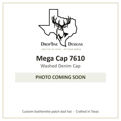 Photo coming soon: Mega Cap 7610 Washed Denim Cap