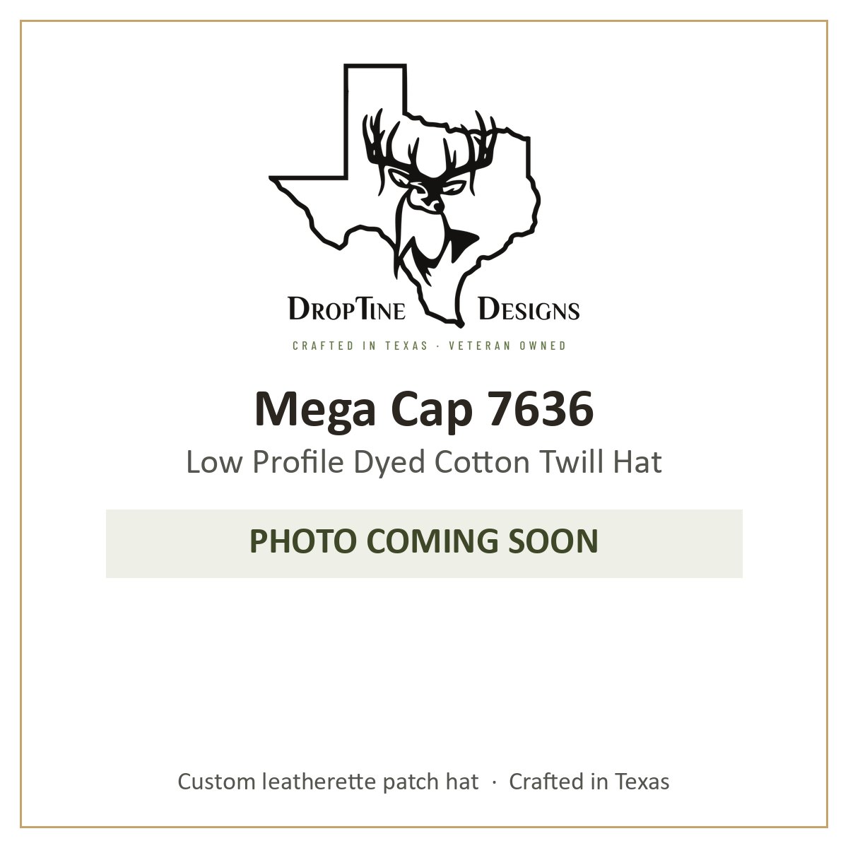 Photo coming soon: Mega Cap 7636 Low Profile Dyed Cotton Twill Hat