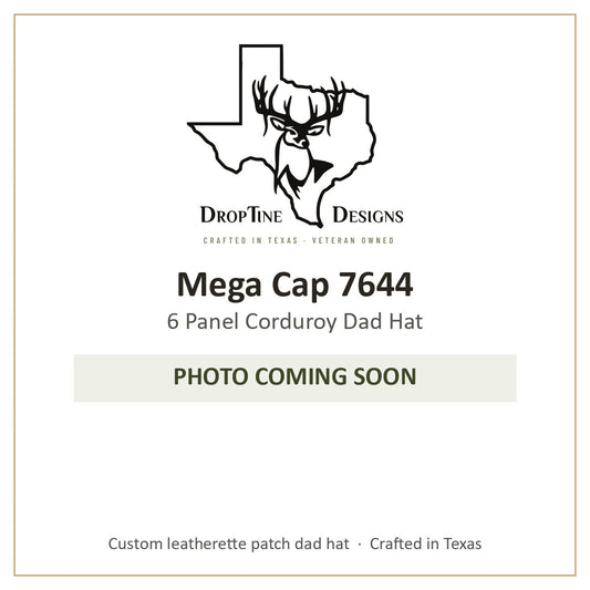 Photo coming soon: Mega Cap 7644 6 Panel Corduroy Dad Hat
