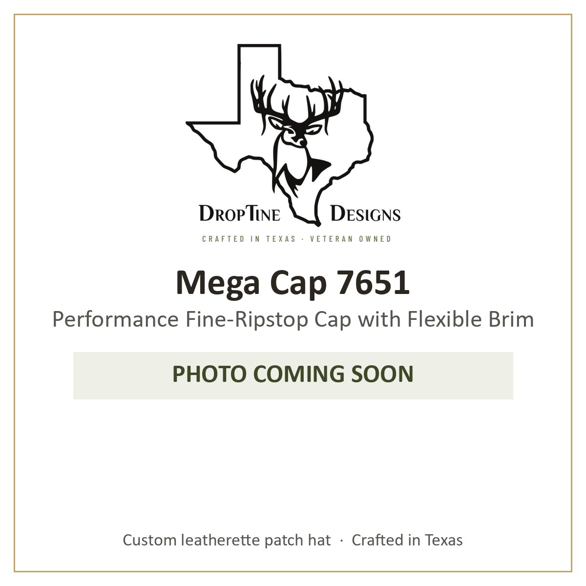 Photo coming soon: Mega Cap 7651 Performance Fine-Ripstop Cap with Flexible Brim