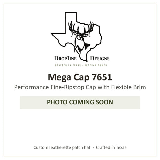Photo coming soon: Mega Cap 7651 Performance Fine-Ripstop Cap with Flexible Brim