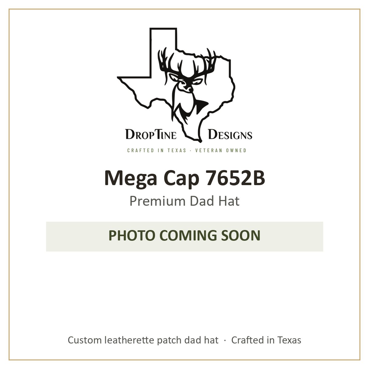Photo coming soon: Mega Cap 7652B Premium Dad Hat