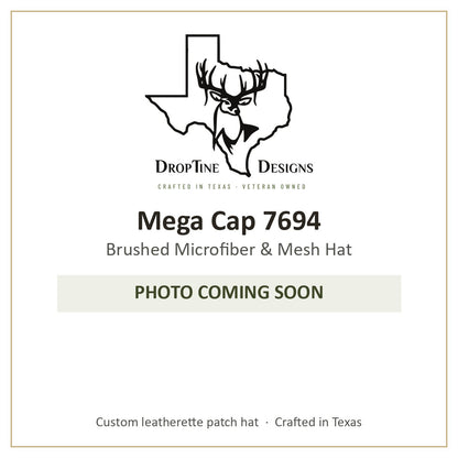Photo coming soon: Mega Cap 7694 Brushed Microfiber & Mesh Hat