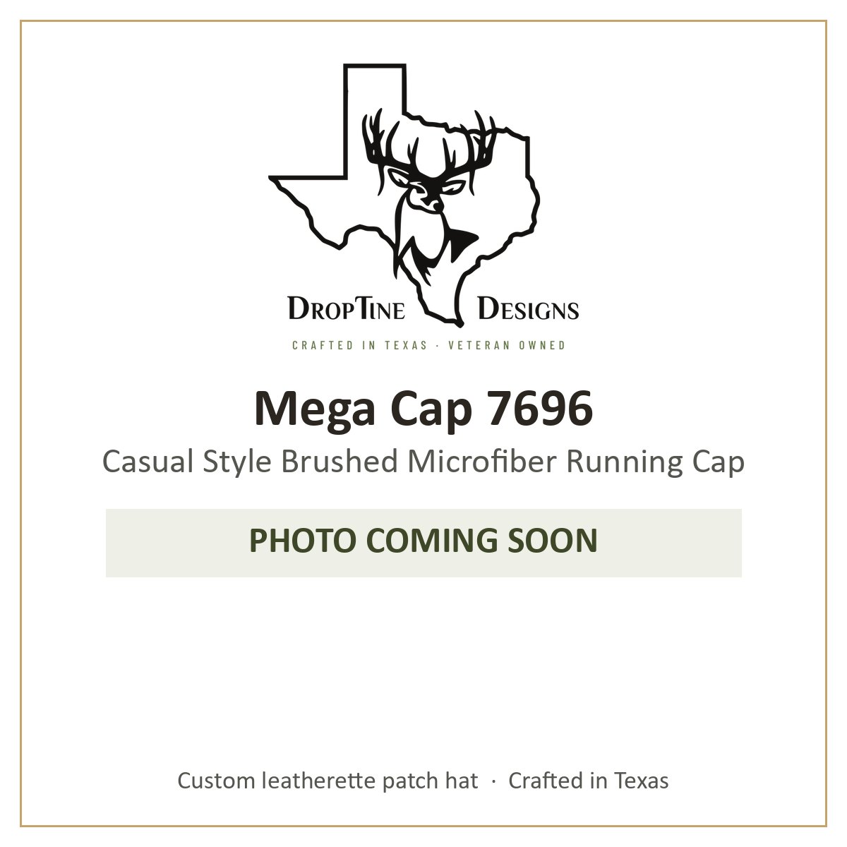 Photo coming soon: Mega Cap 7696 Casual Style Brushed Microfiber Running Cap