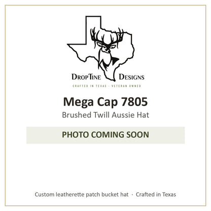 Photo coming soon: Mega Cap 7805 Brushed Twill Aussie Hat
