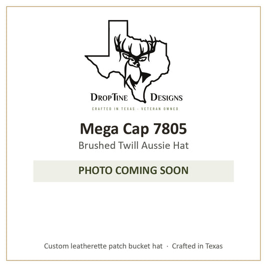 Photo coming soon: Mega Cap 7805 Brushed Twill Aussie Hat