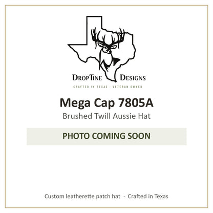 Photo coming soon: Mega Cap 7805A Brushed Twill Aussie Hat