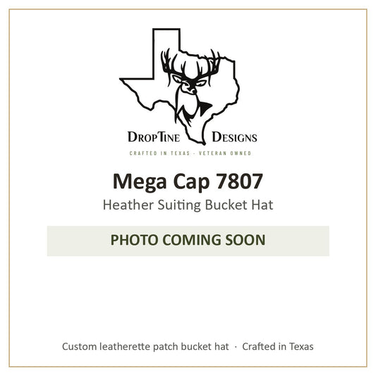 Photo coming soon: Mega Cap 7807 Heather Suiting Bucket Hat