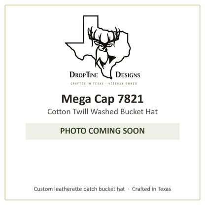 Photo coming soon: Mega Cap 7821 Cotton Twill Washed Bucket Hat