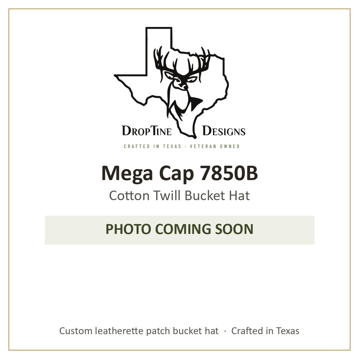 Photo coming soon: Mega Cap 7850B Cotton Twill Bucket Hat