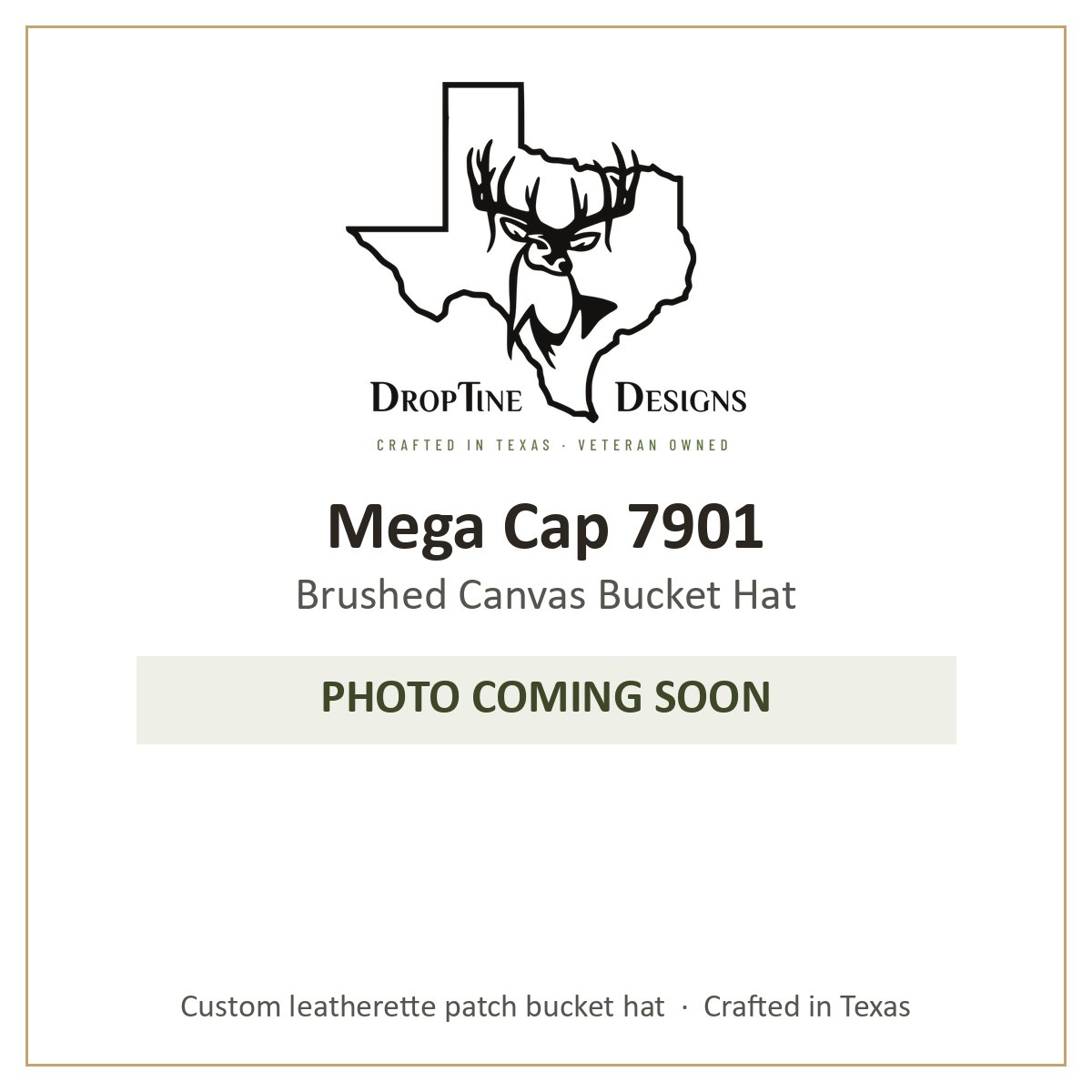 Photo coming soon: Mega Cap 7901 Brushed Canvas Bucket Hat