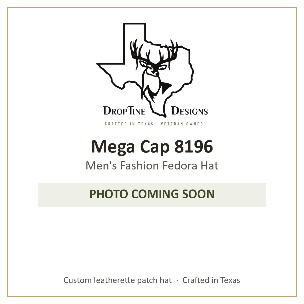 Photo coming soon: Mega Cap 8196 Men's Fashion Fedora Hat