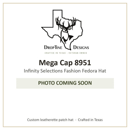 Photo coming soon: Mega Cap 8951 Infinity Selections Fashion Fedora Hat