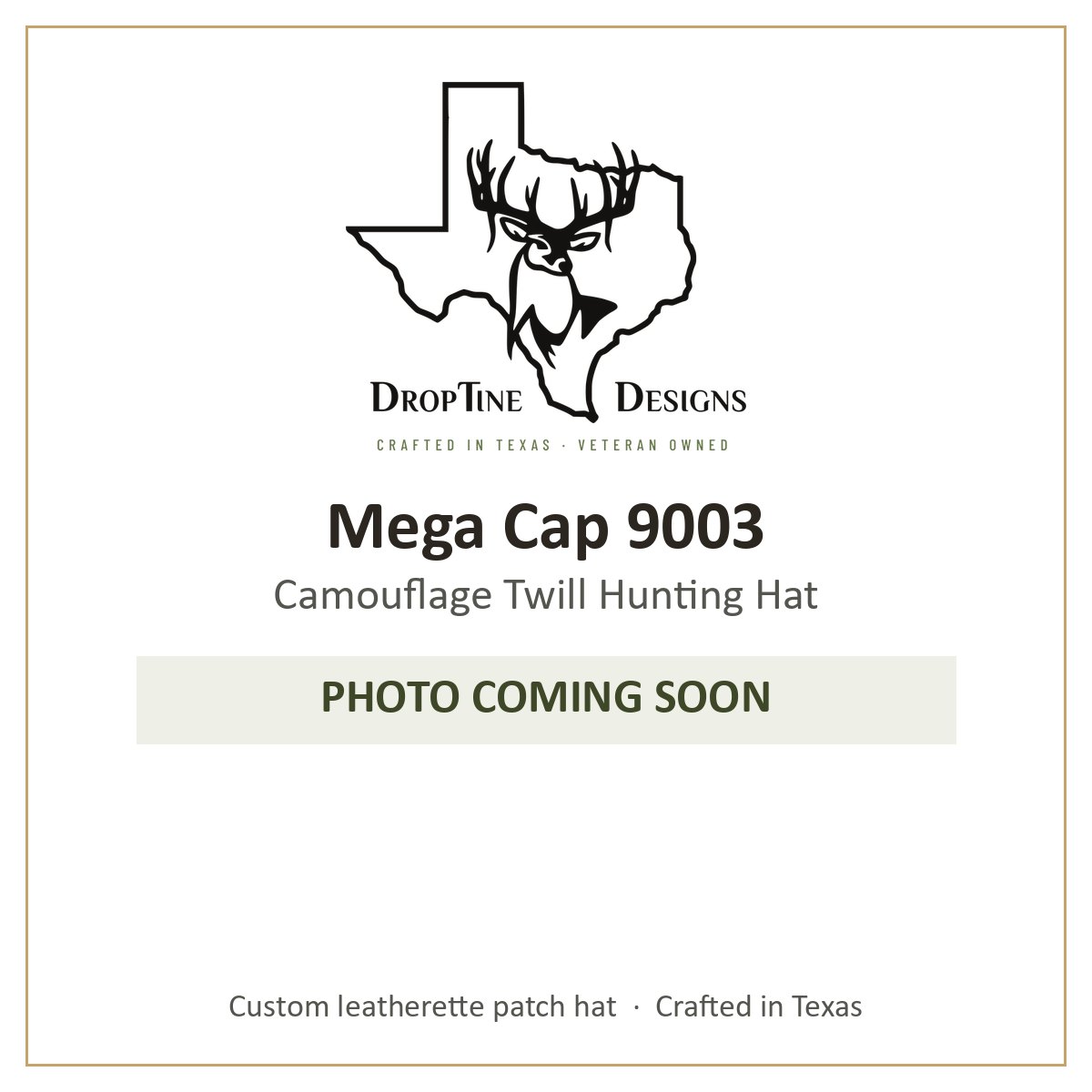 Photo coming soon: Mega Cap 9003 Camouflage Twill Hunting Hat