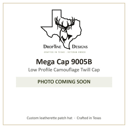 Photo coming soon: Mega Cap 9005B Low Profile Camouflage Twill Cap