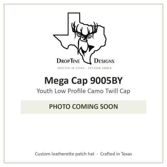 Photo coming soon: Mega Cap 9005BY Youth Low Profile Camo Twill Cap
