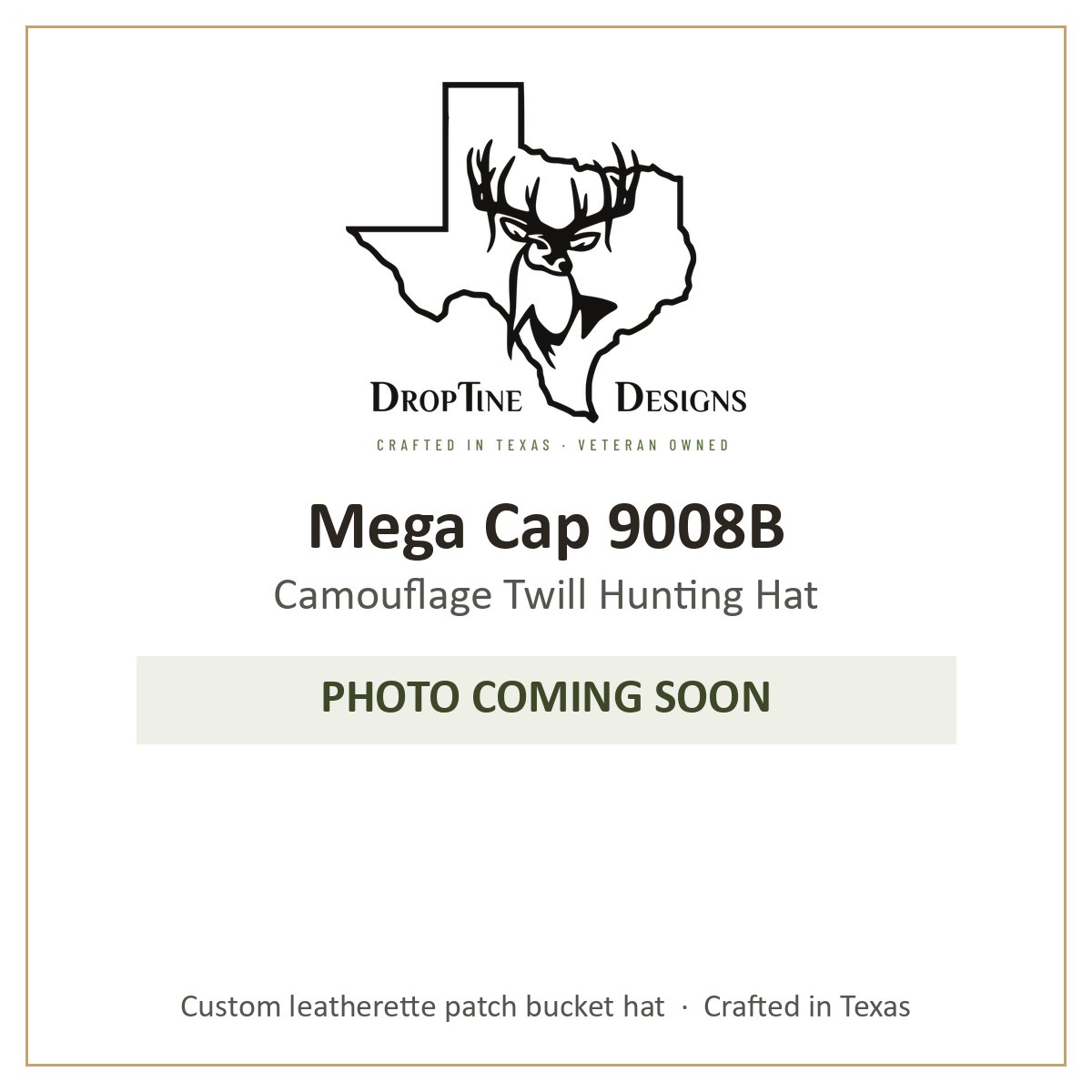 Photo coming soon: Mega Cap 9008B Camouflage Twill Hunting Hat