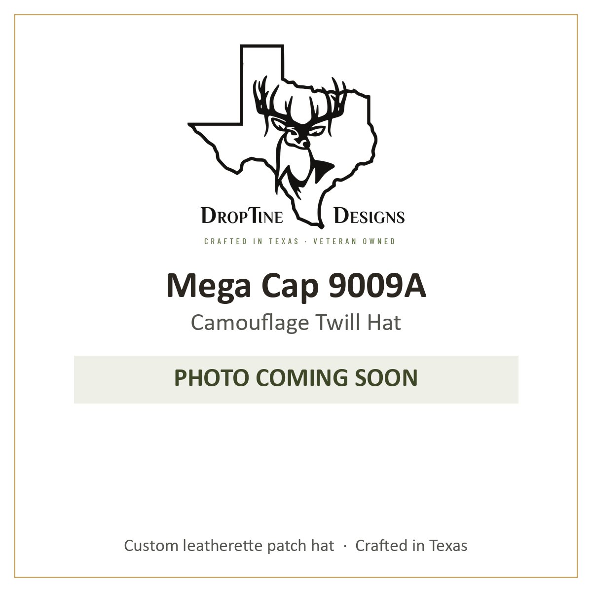 Photo coming soon: Mega Cap 9009A Camouflage Twill Hat