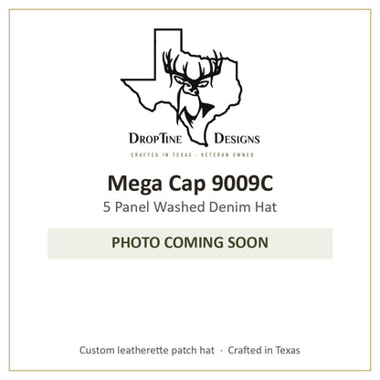 Photo coming soon: Mega Cap 9009C 5 Panel Washed Denim Hat