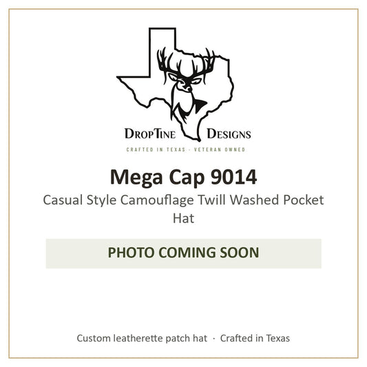 Photo coming soon: Mega Cap 9014 Casual Style Camouflage Twill Washed Pocket Hat