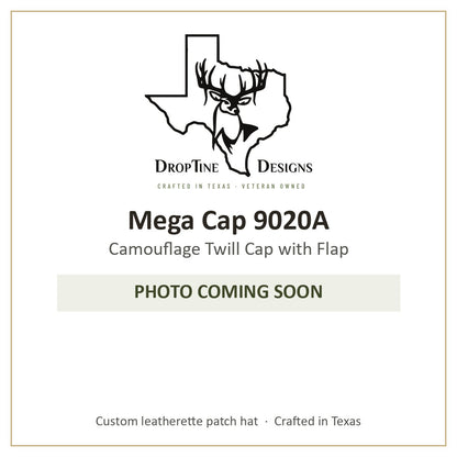 Photo coming soon: Mega Cap 9020A Camouflage Twill Cap with Flap